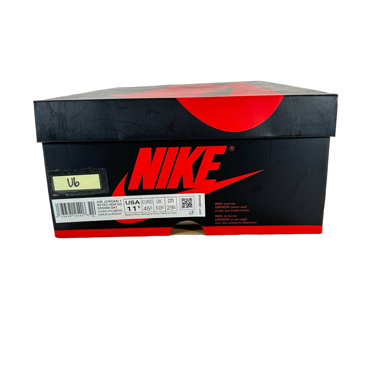555088 041 Jordan 1 Royal Toe [USED] - 11.5 M (Used6)