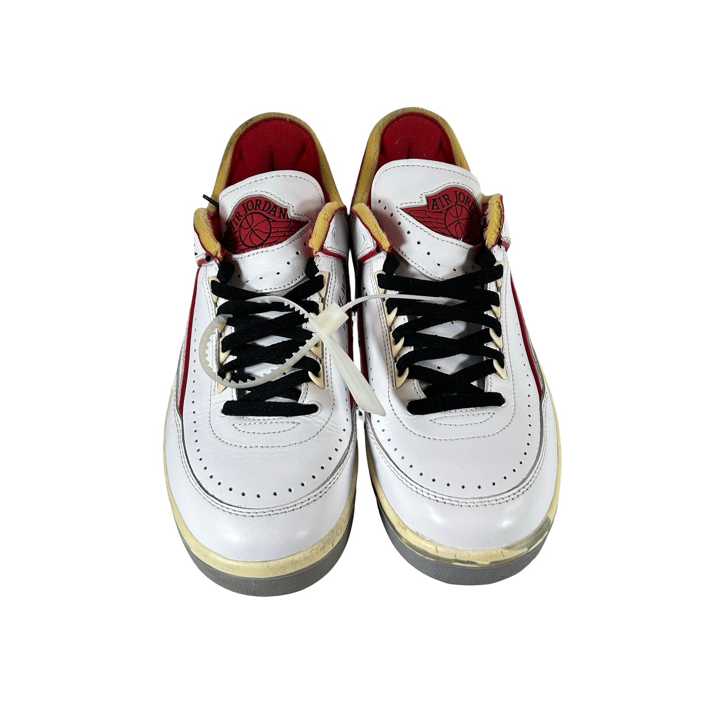 DJ4375 106 Jordan 2 Retro Low SP Off-White White Red [USED] - 10 M (Used) (Replace Box)
