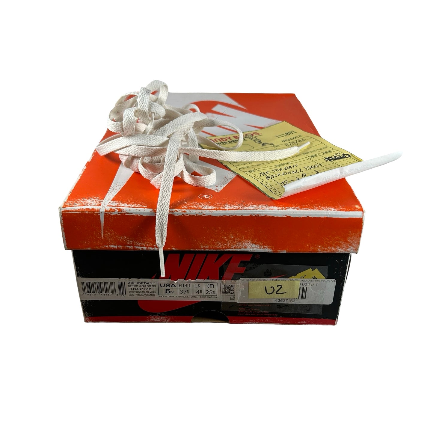 FD1437 612 Jordan 1 Retro High OG Chicago Lost and Found (GS) [USED] - 5 Y (Used2)