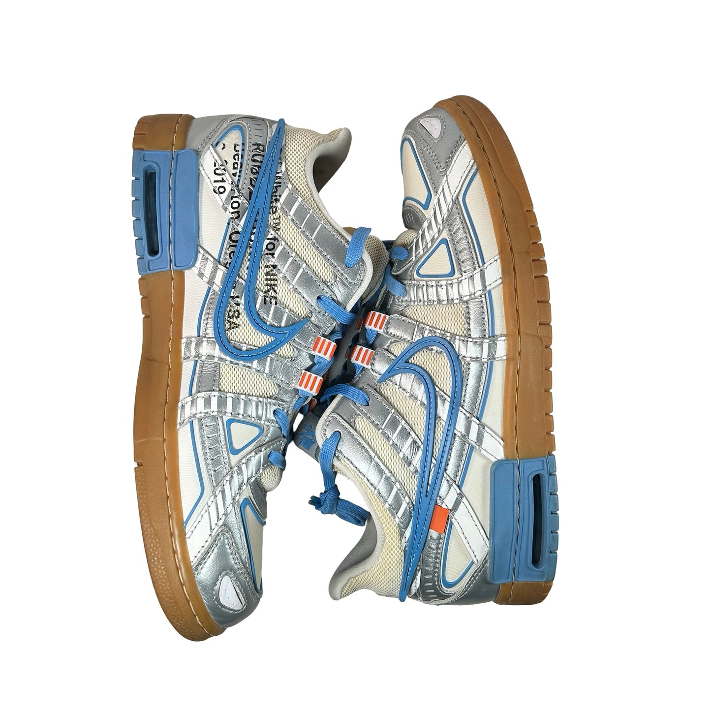 CU6015 100 Nike Air Rubber Dunk Off-White UNC [USED] - 10 M (Used)