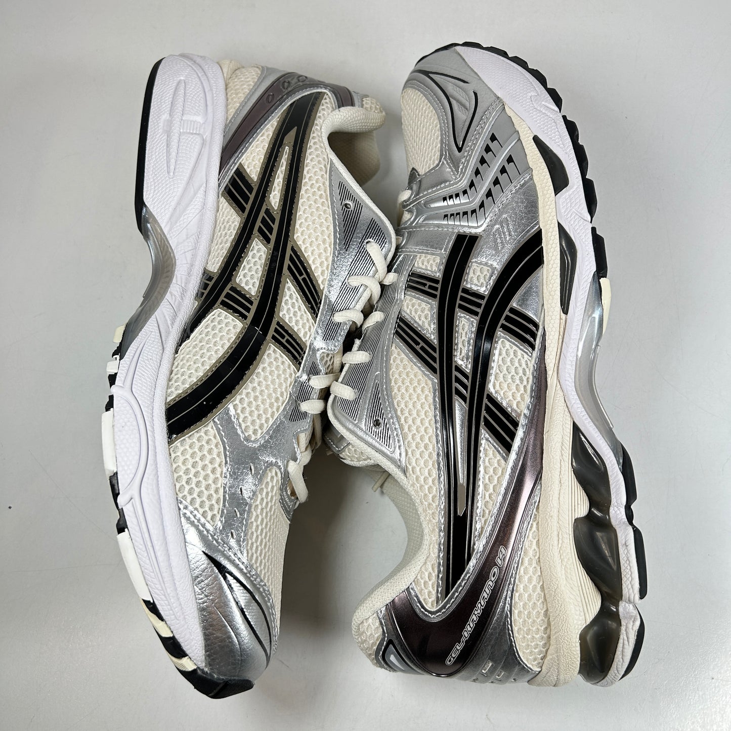 1201A019 108 ASICS Gel-Kayano 14 Cream Black Metallic Plum [USED] - 13 M (Used)