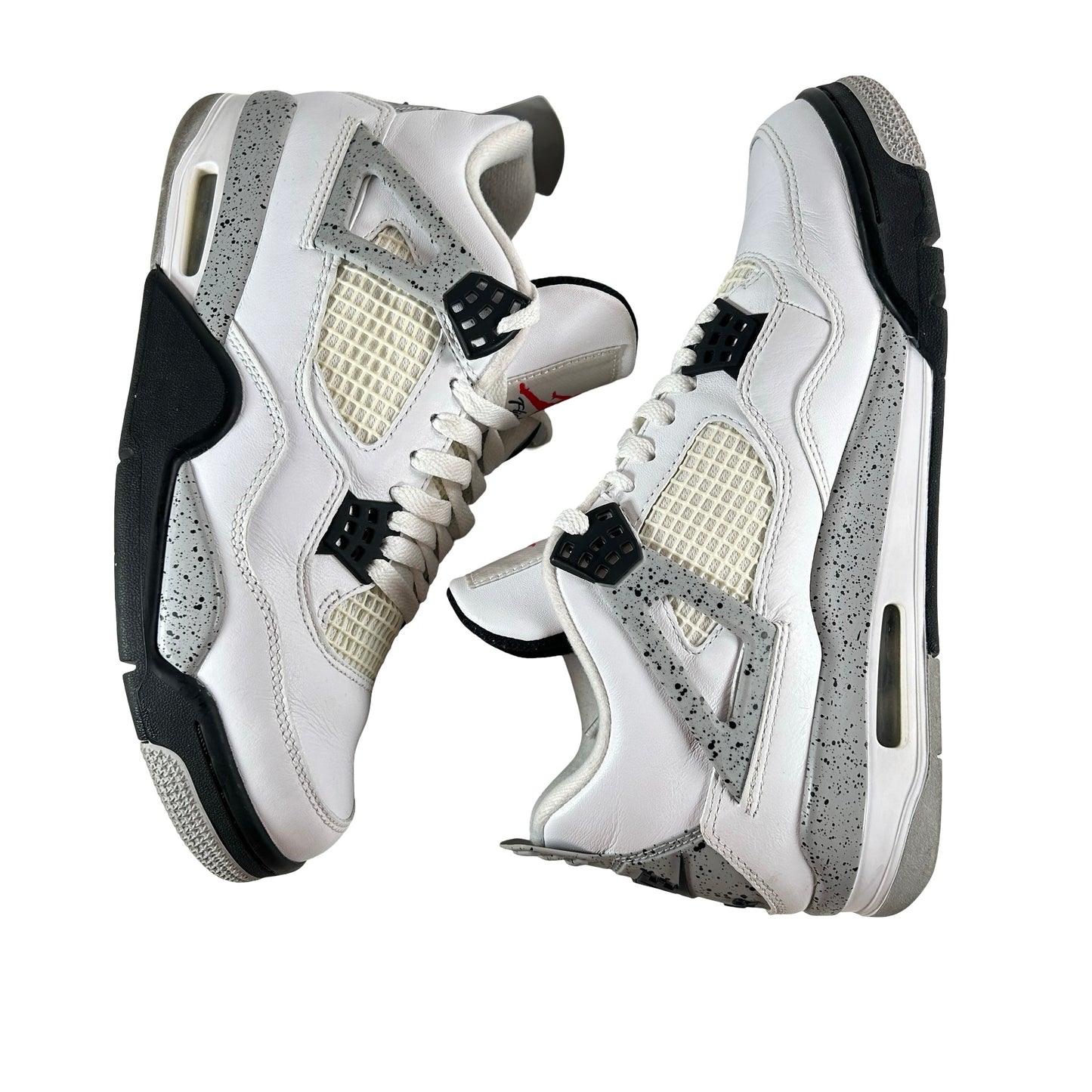840606 192 Jordan 4 White Cement [USED] - 9 M (Used) (No Box2)