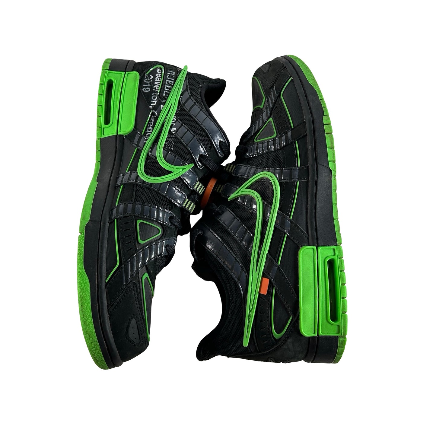 CU6015 001 Nike Air Rubber Dunk Off-White Green Strike [USED] - 13 M (Used2) (No Box2)