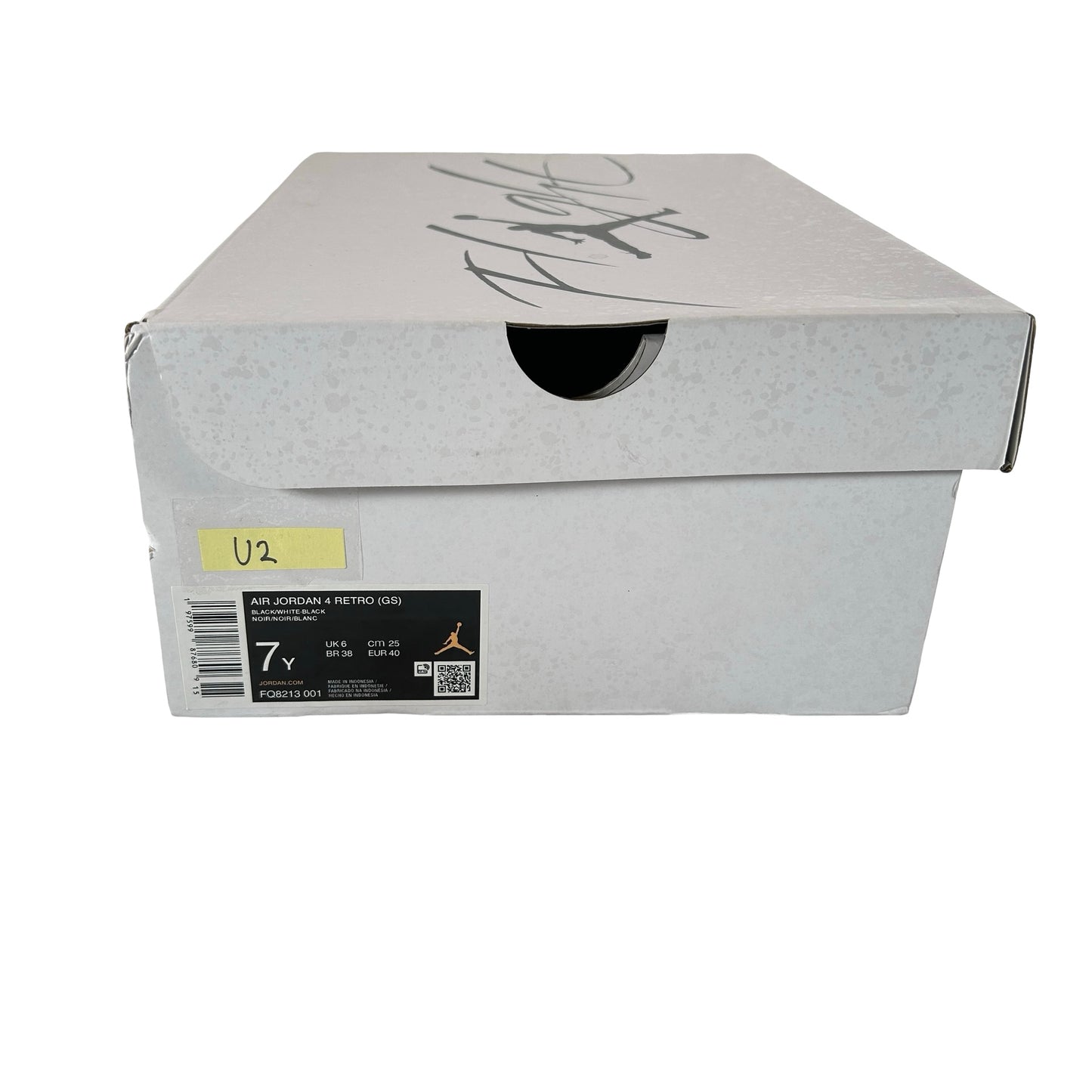FQ8213 001 Jordan 4 Retro White Thunder (GS) [USED] - 7 Y (Used2)