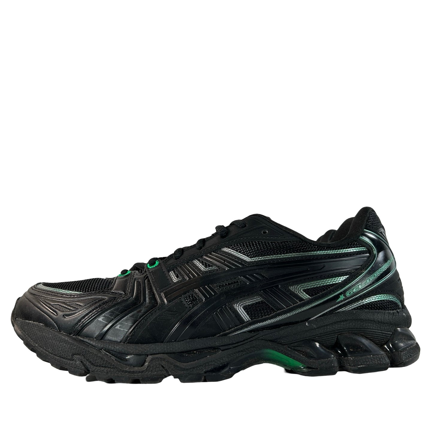 1201AB024 001 ASICS Gel-Kayano 14 8ON8 Black Green [USED] - 9.5 M (Used)