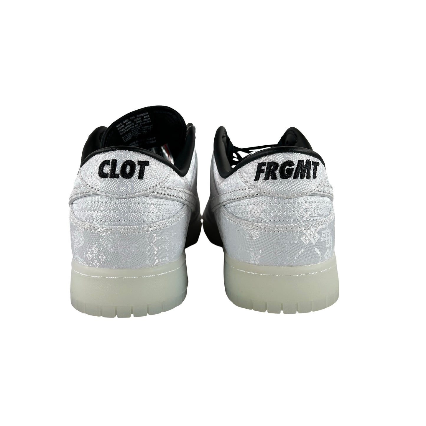 FN0315 110 Nike Dunk Low CLOT Fragment White [CONDITIONAL] - 13 M (Glue Stains)