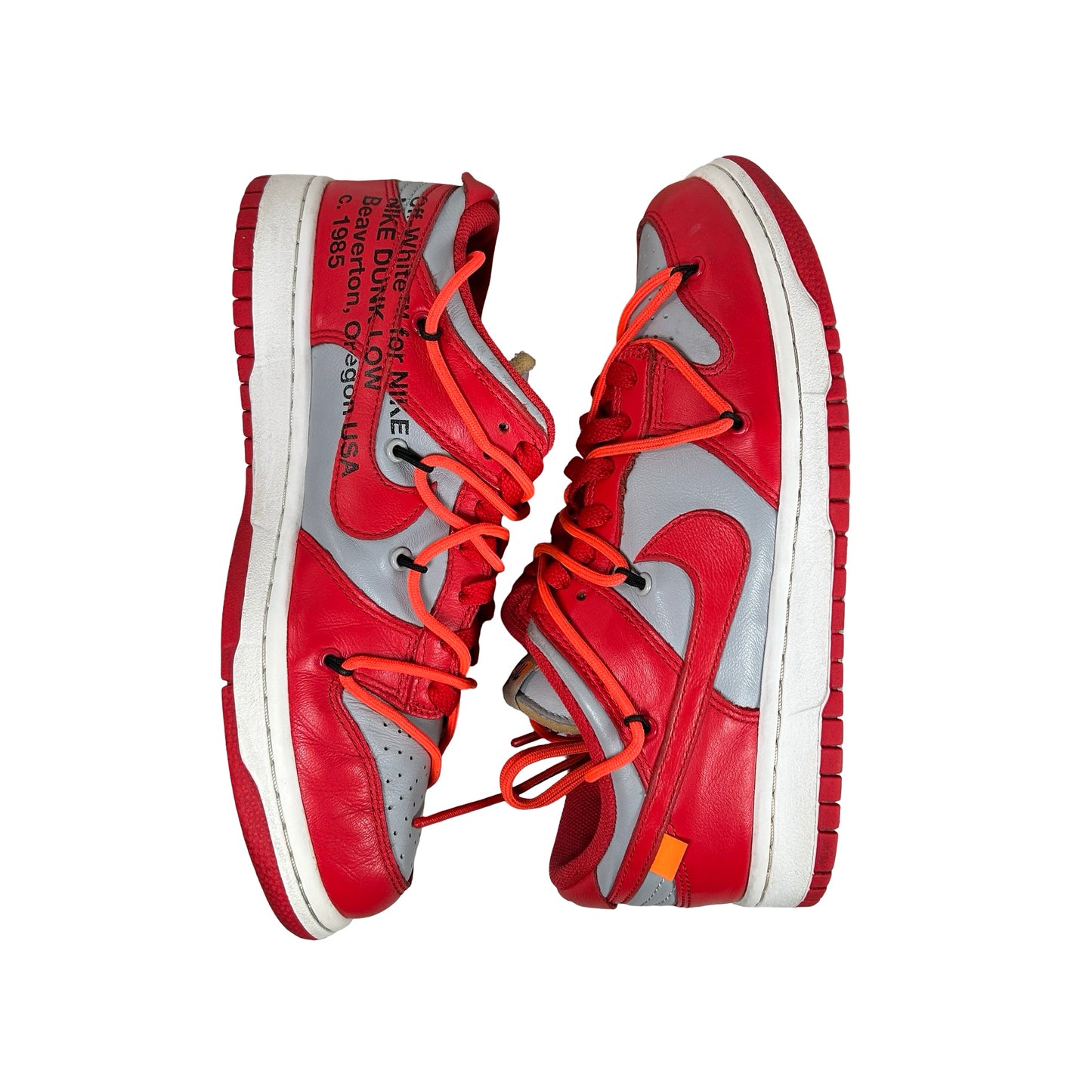 CT0856 600 Dunk Low Off-White Red [USED] - 7 M (Used3)