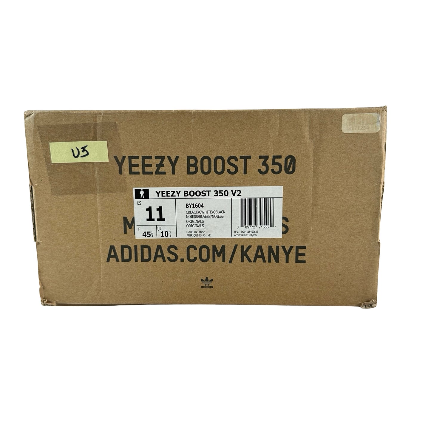 BY1604 adidas Yeezy Boost 350 V2 Core Black White [USED] - 11 M (Used5)