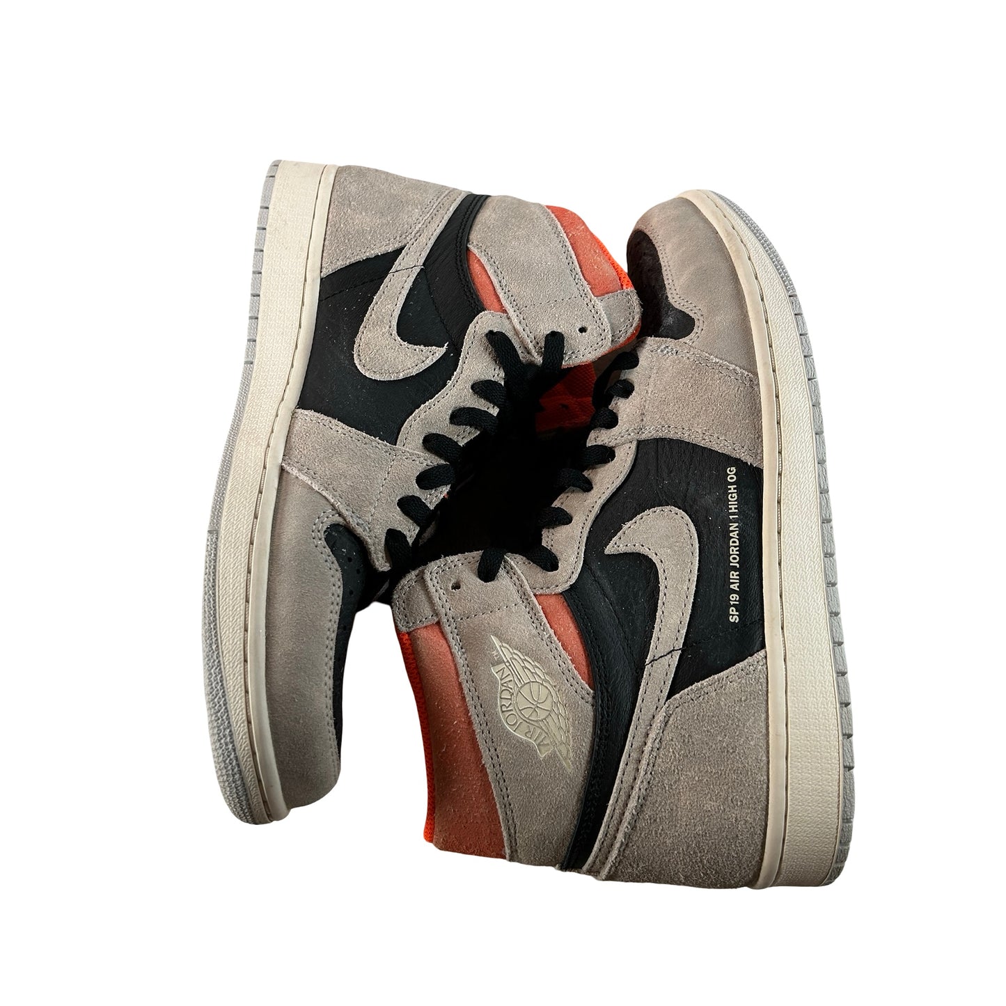 555088 018 Jordan 1 Gris Neutro Hyper Crimson
