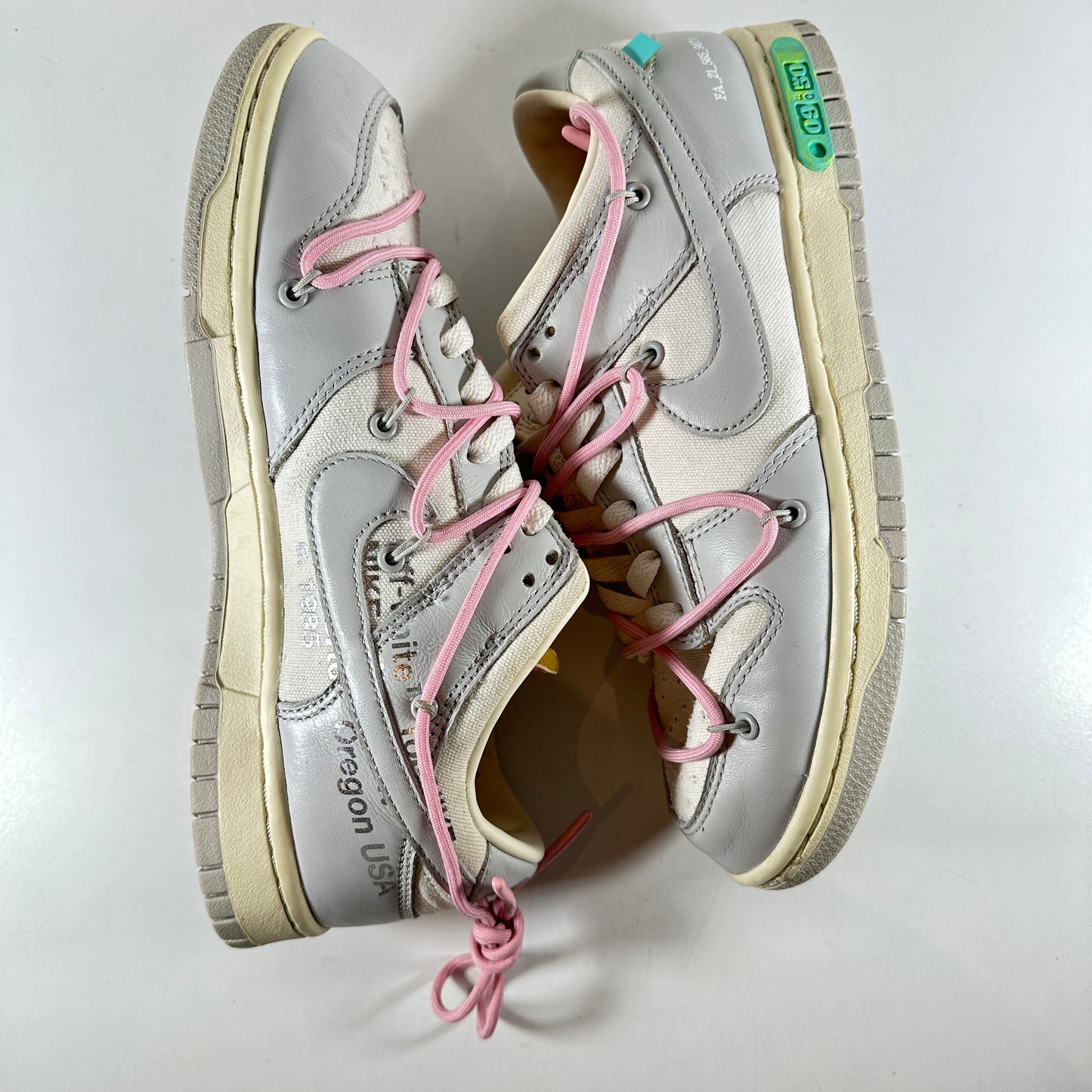 DM1602 109 Nike Dunk Low Off-White Lot 9 [USED] - 8.5 M (Used)