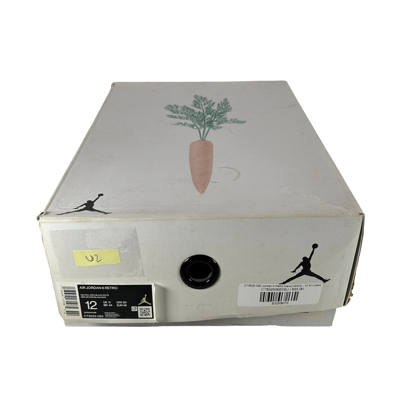 CT8529 062 Jordan 6 Retro Hare [USED] - 12 M (Used2)
