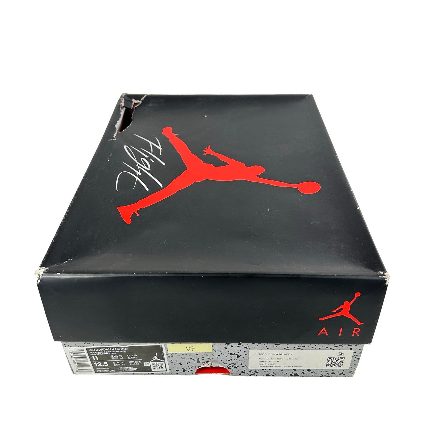 CT8527 016 Jordan 4 Retro Red Thunder [USED] - 11 M (Used7)
