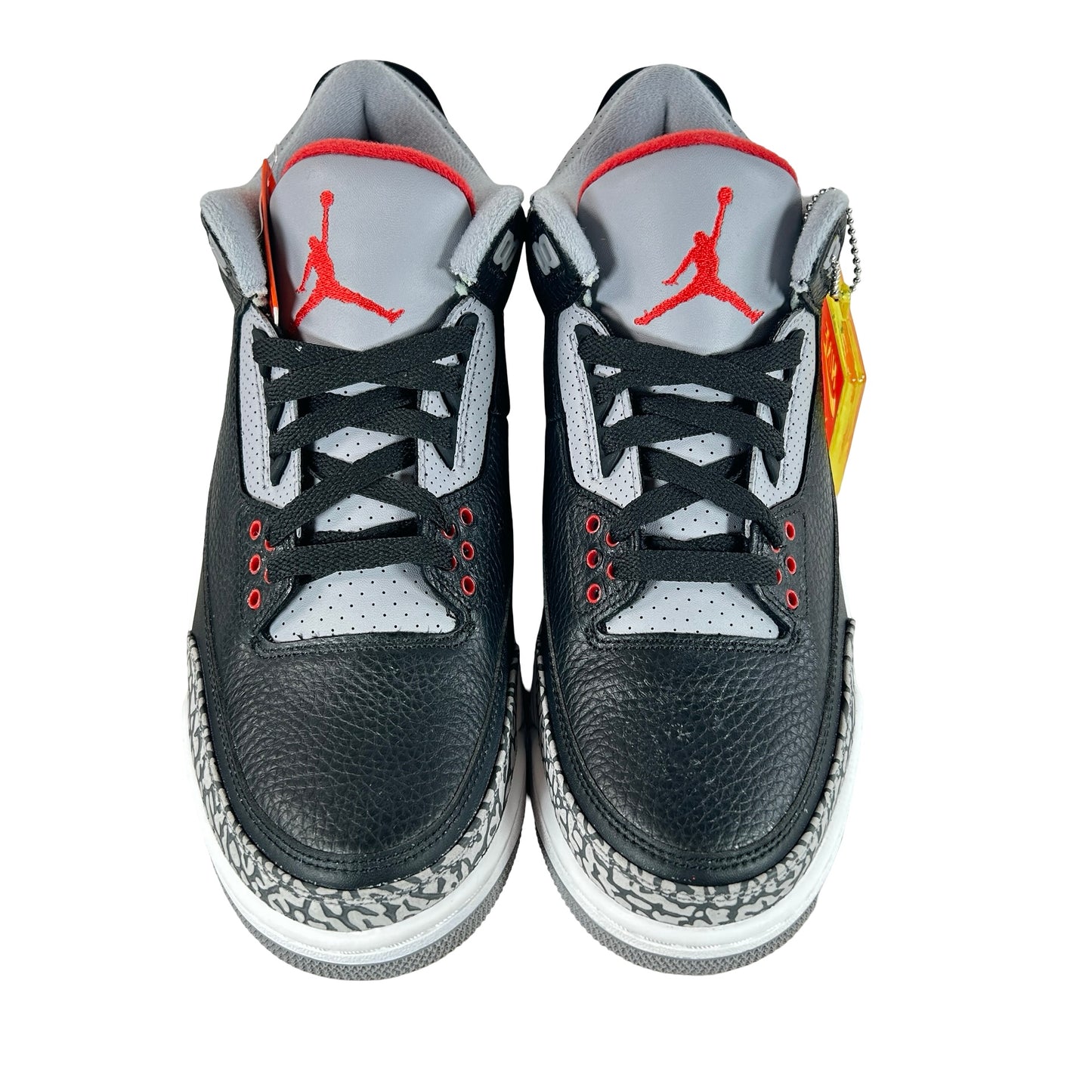 854262 001 Air Jordan 3 Black Cement 2018 - 8.5 M (Yellowing Nike Air)