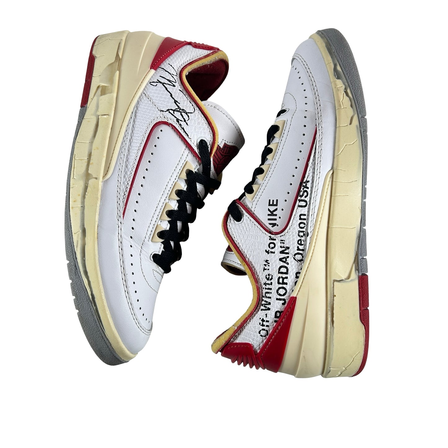 DJ4375 106 Jordan 2 Retro Low SP Off-White White Red [USED] - 7.5 M (Used2)