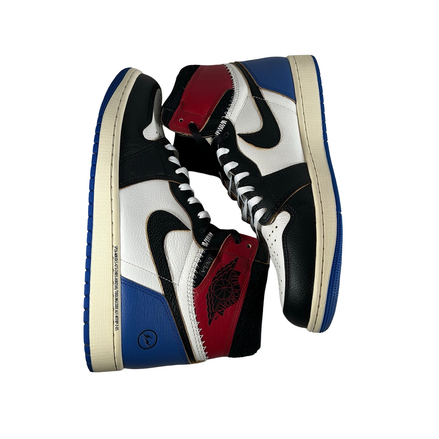 IO7847 002 Jordan 1 Retro High OG SP Fragment x Union LA Varsity Red Sport Royal [USED] - 12 M (Used)