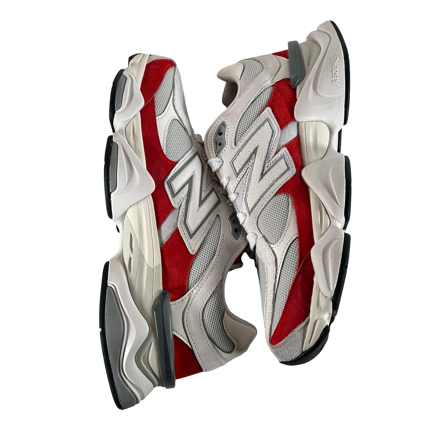 U9060JBE New Balance 9060 White Red [USED] - 11 M (Used)