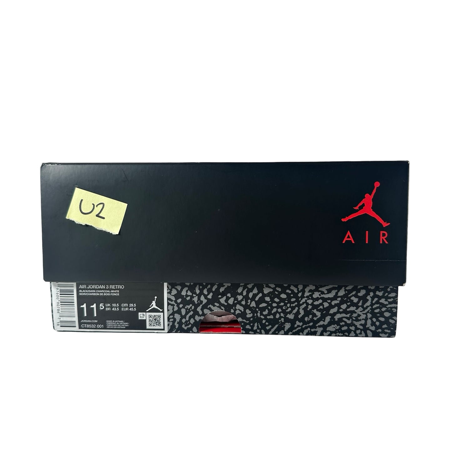 CT8532 001 Jordan 3 Retro Black Cat (2025) [USED] - 11.5 M (Used2)