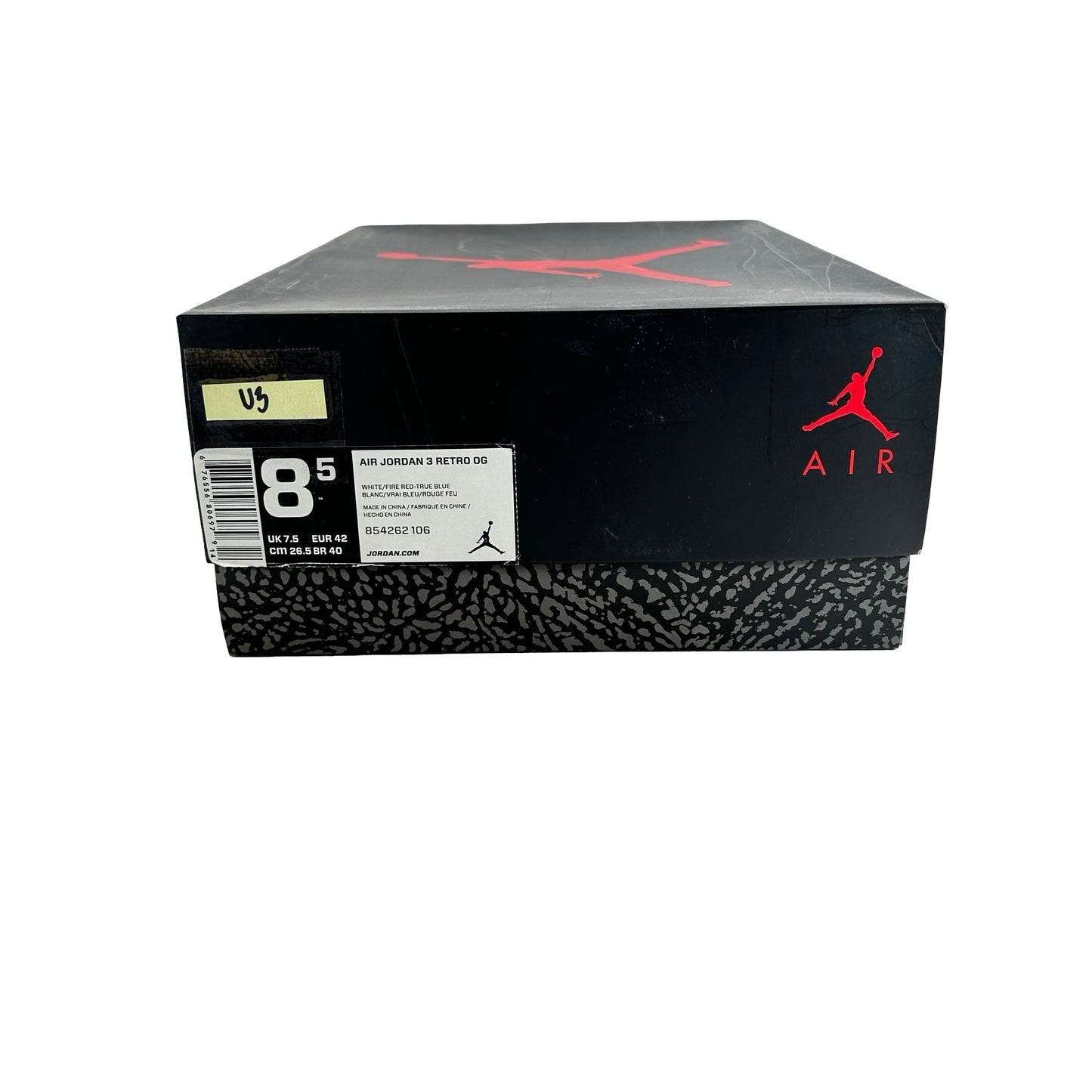 854262 106 Jordan 3 Retro True Blue (2016) [USED] - 8.5 M (Used3)