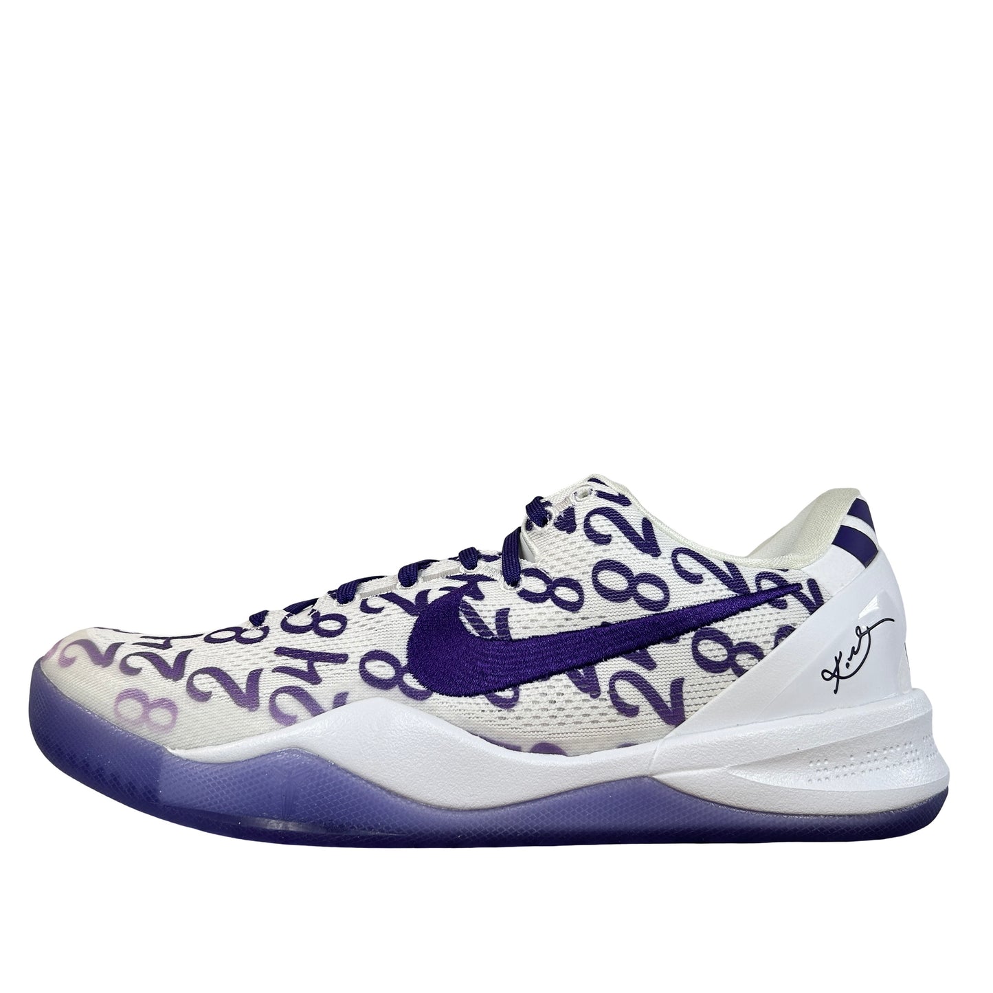 FQ3549 100 Nike Kobe 8 Protro Court Purple - 12 M (Yellowing Inner Right Midsole)