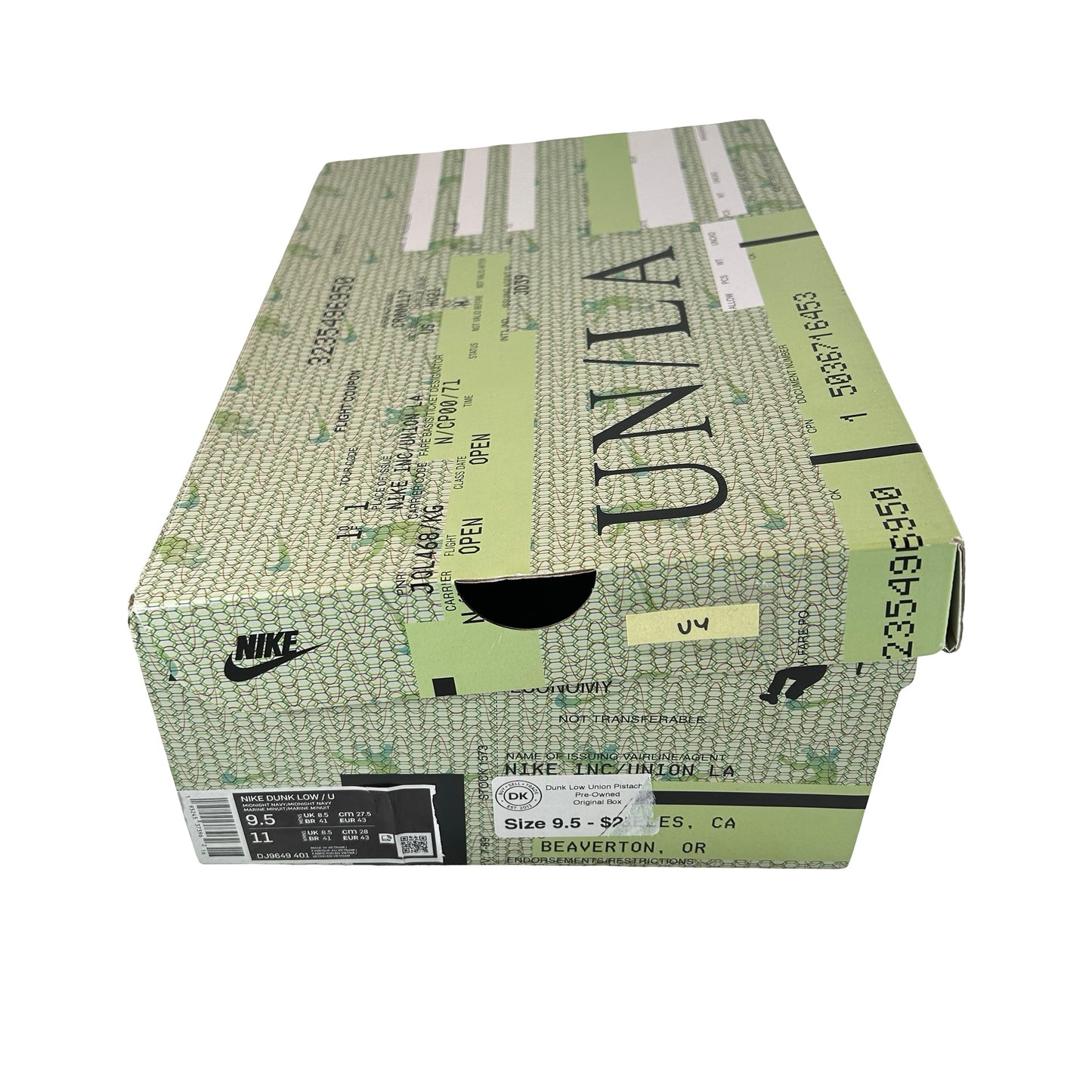 DJ9649 401 Dunk Low Union Pistachio [USED] - 9.5 M (Used4)
