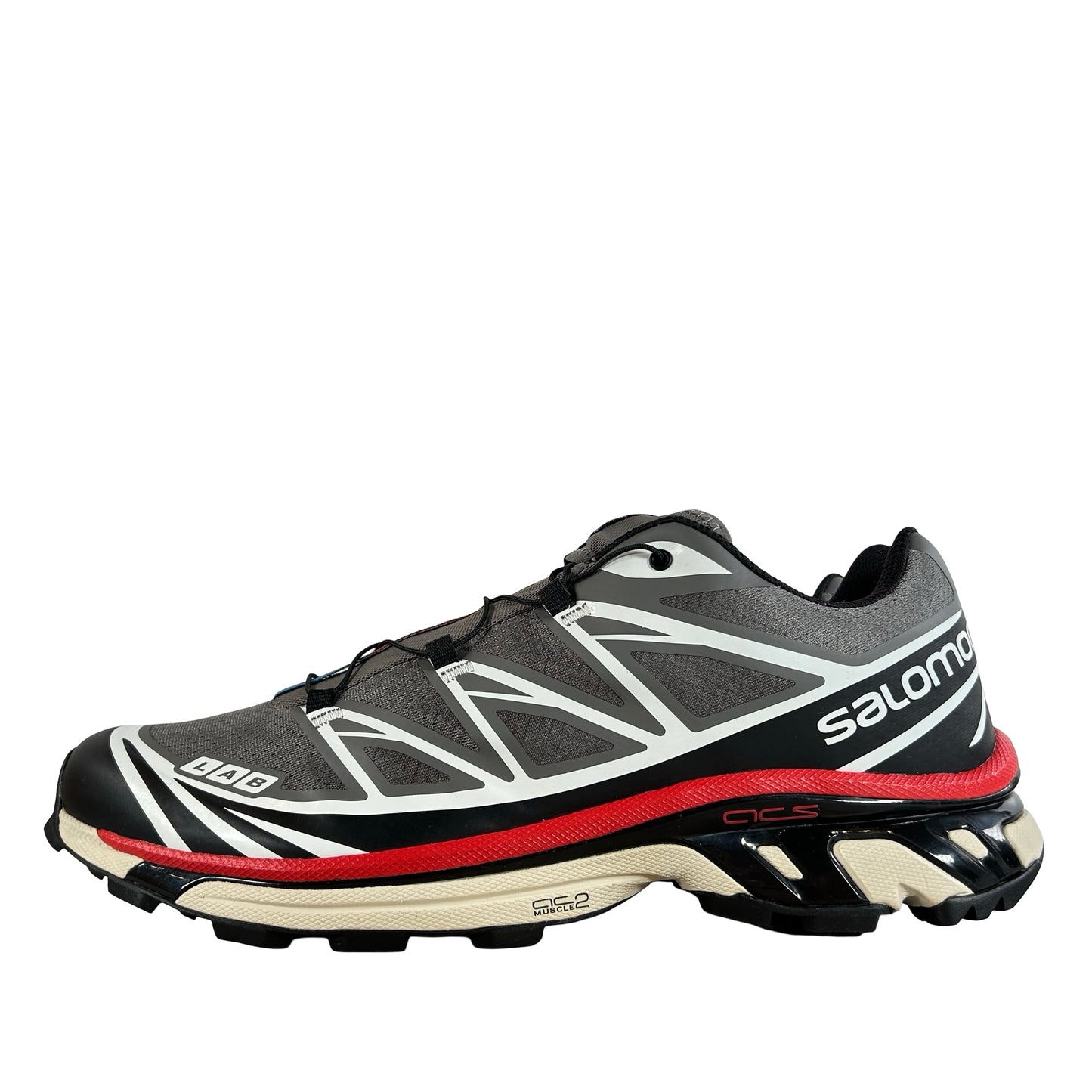 L4729320035 Salomon XT-6 Pewter Aurora Red [USED] - 11.5 M (Used)