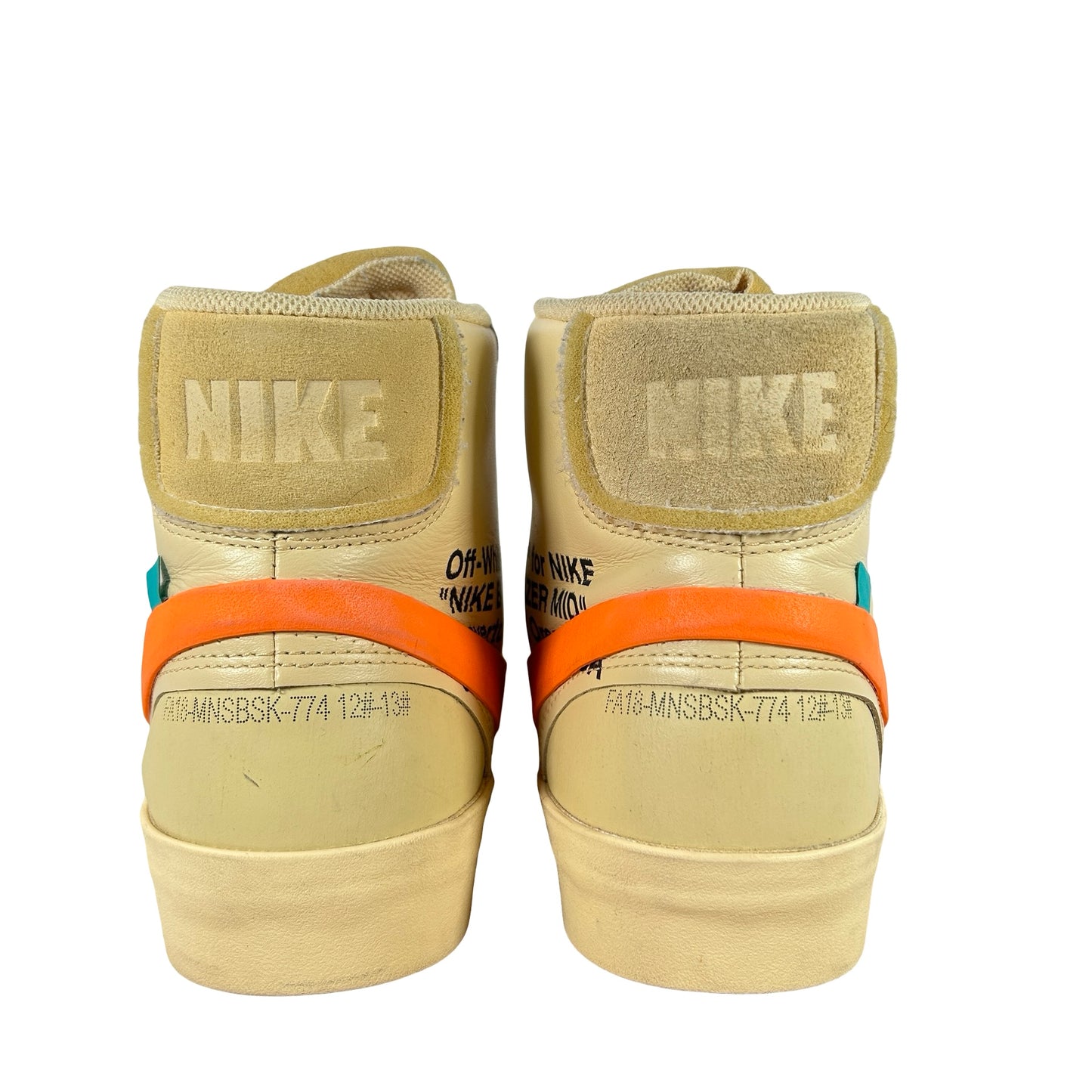 AA3832 700 Nike Blazer Off-White Orange [USED] - 13 M (Used2)