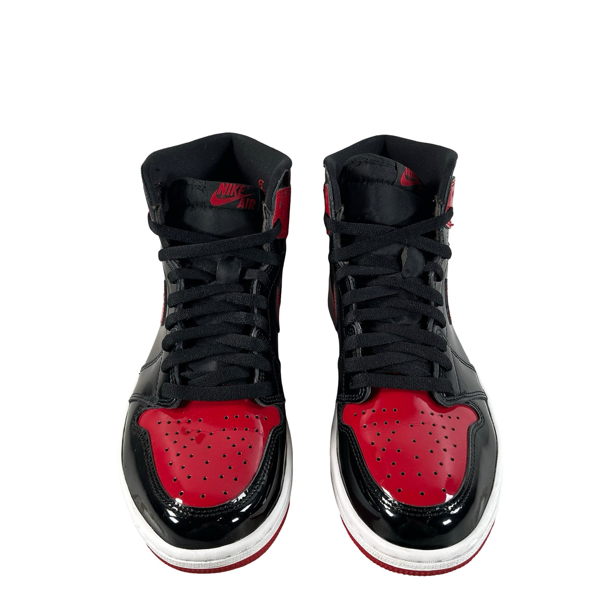 555088 063 Jordan 1 Retro High OG Patent Bred [USED] - 9.5 M (Used13)
