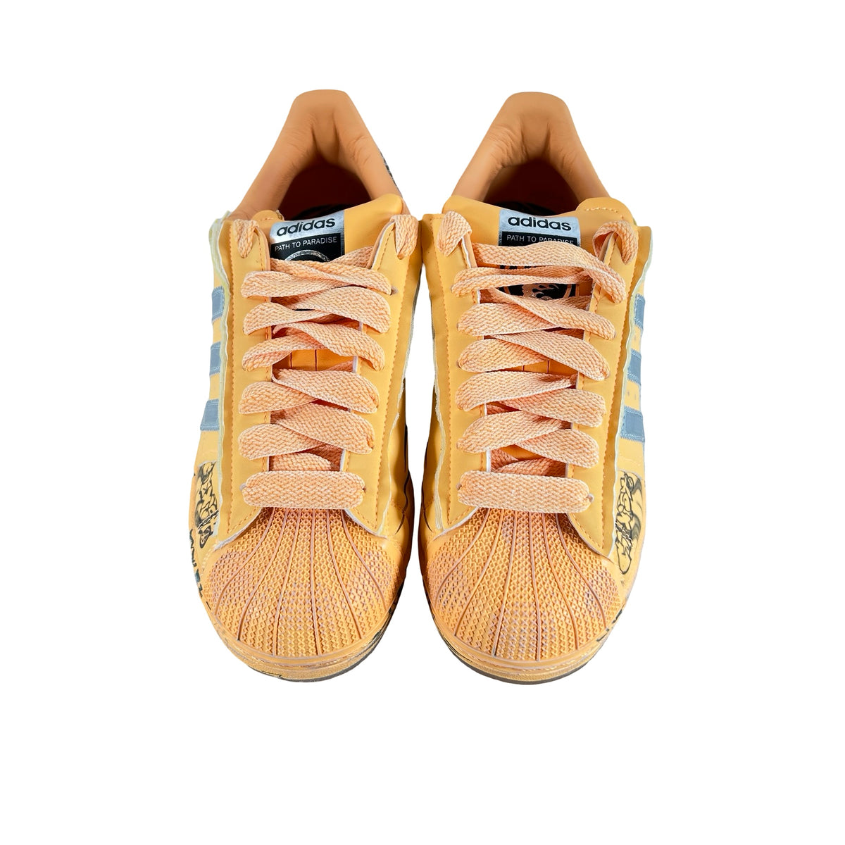 LA1501 adidas Superstar Hellstar Hazy Orange [USED] - 9 M (Used)