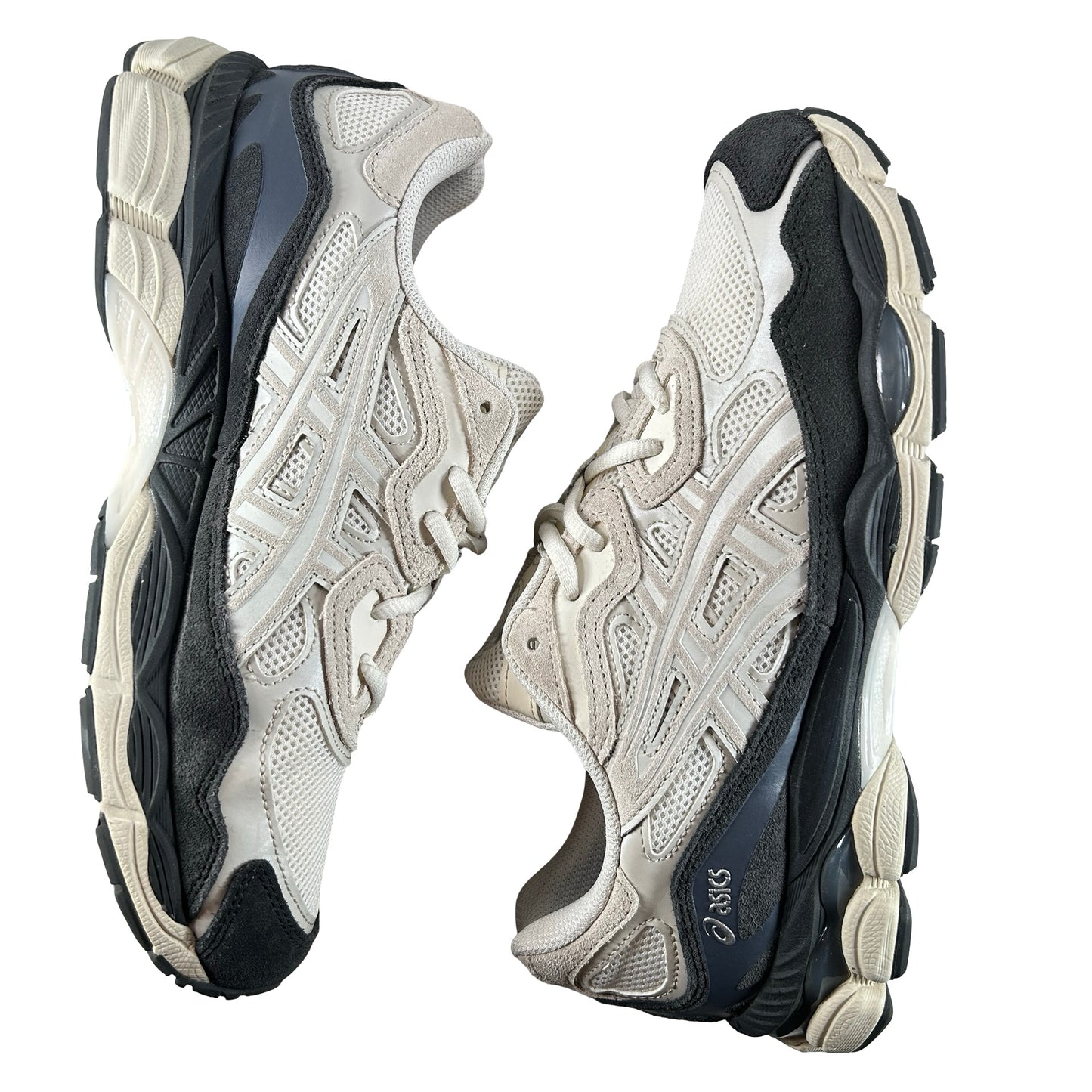 1203A383 111 ASICS Gel-NYC White Smoke Grey [USED] - 9 M (Used)