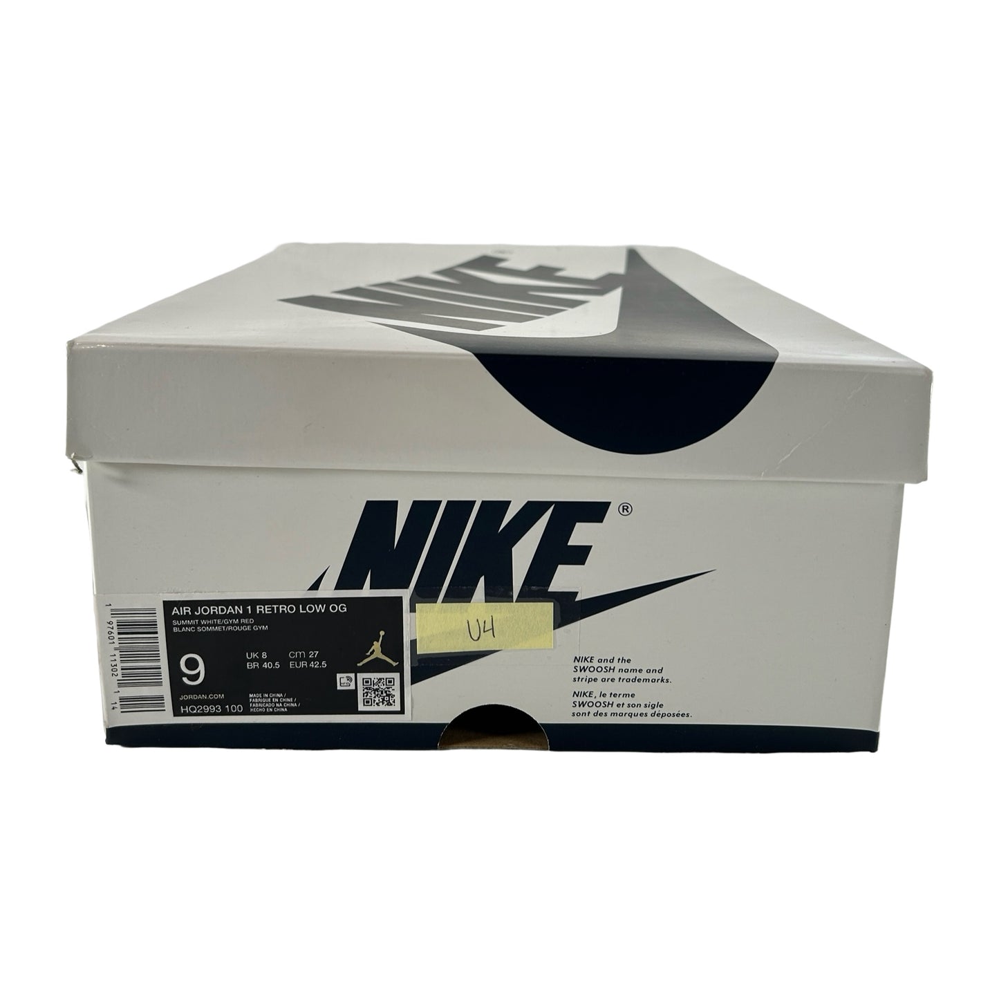 HQ2993 100 Jordan 1 Retro Low OG Howard University [USED] - 9 M (Used2)