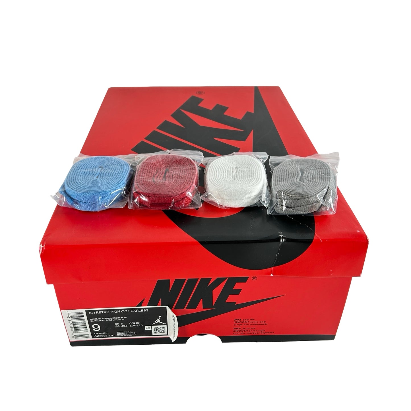 CK5666 100 Jordan 1 Retro High Fearless UNC Chicago [USED] - 9 M (Used)