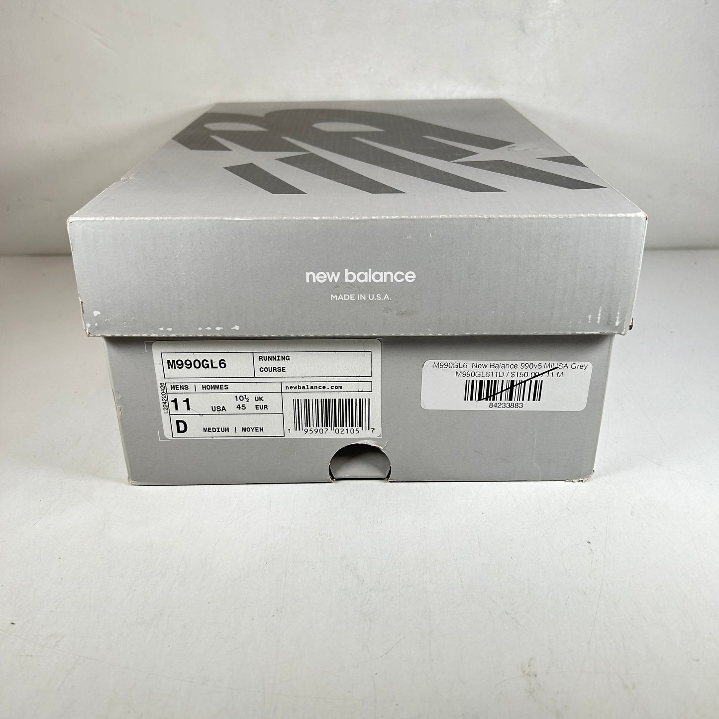 M990GL6 New Balance 990v6 MiUSA Grey [USED] - 11 M (Used)