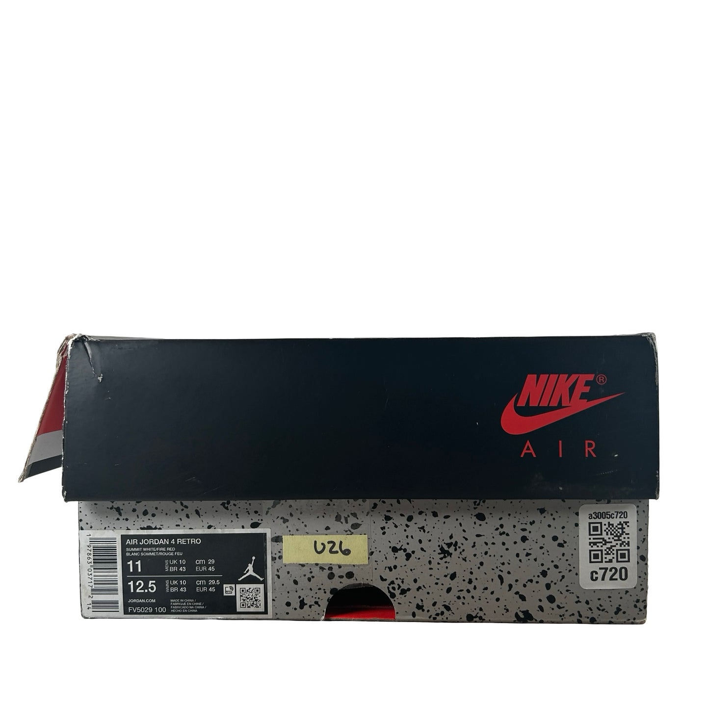 FV5029 100 Jordan 4 Retro White Cement (2025) [USED] - 11 M (Used26)