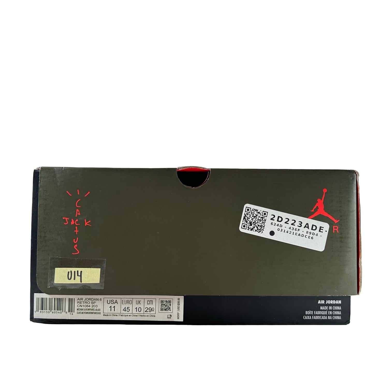 CN1084 200 Jordan 6 Retro Travis Scott [USED] - 11 M (Used14)