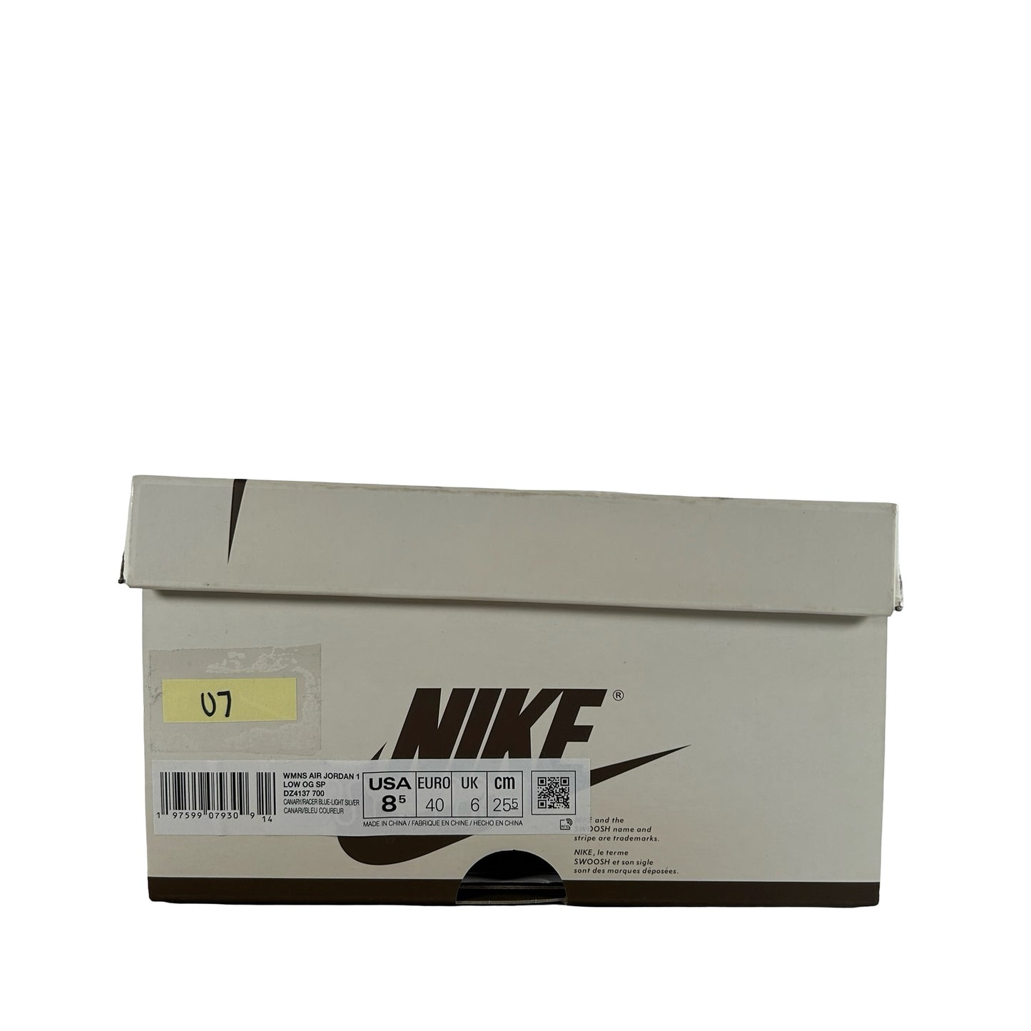DZ4137 700 Jordan 1 Retro Low OG SP Travis Scott Canary (Women's) [USED] - 8.5 W (Used7)