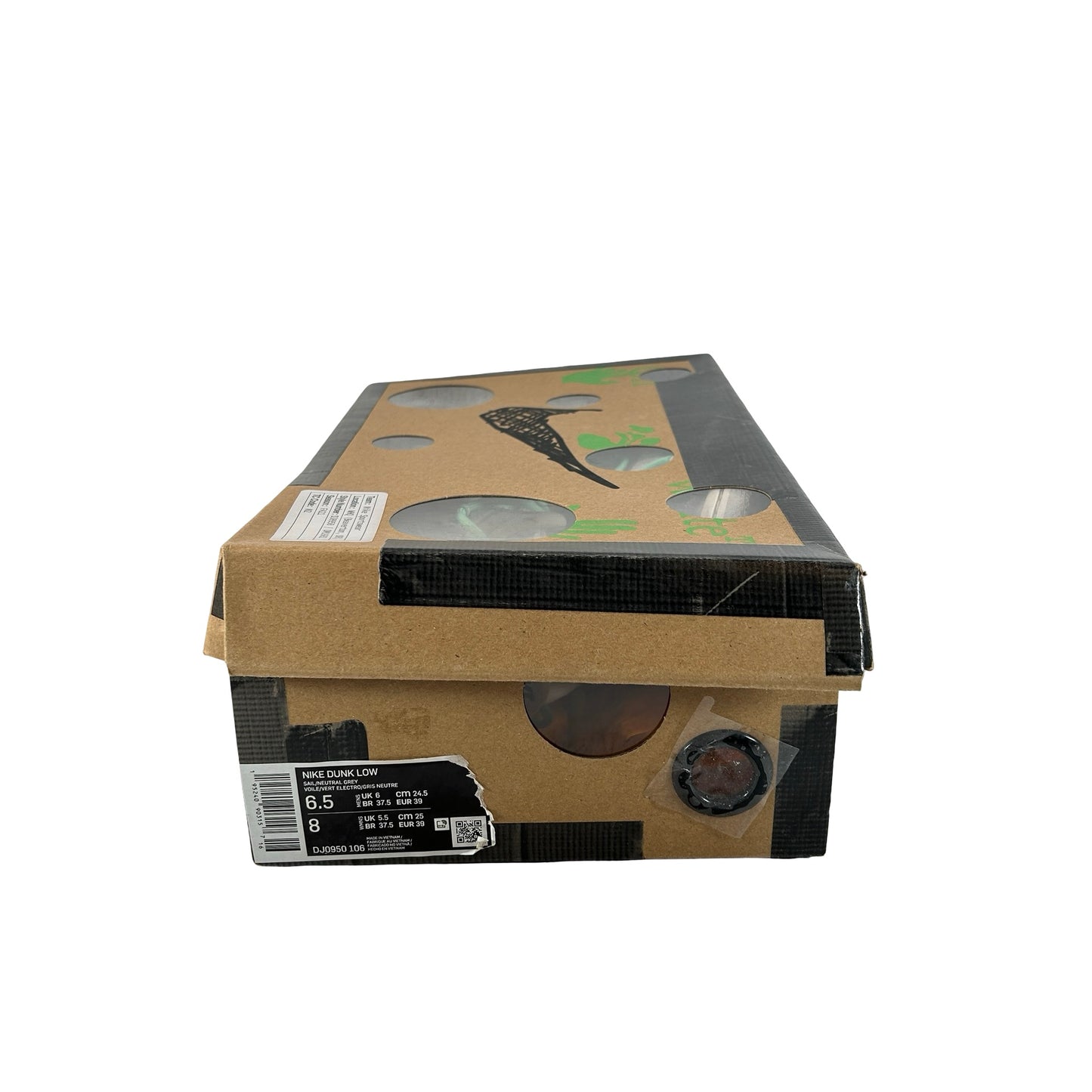 DJ0950 106 Nike Dunk Low Off-White Lot 14 [USED] - 6.5 M (Used)