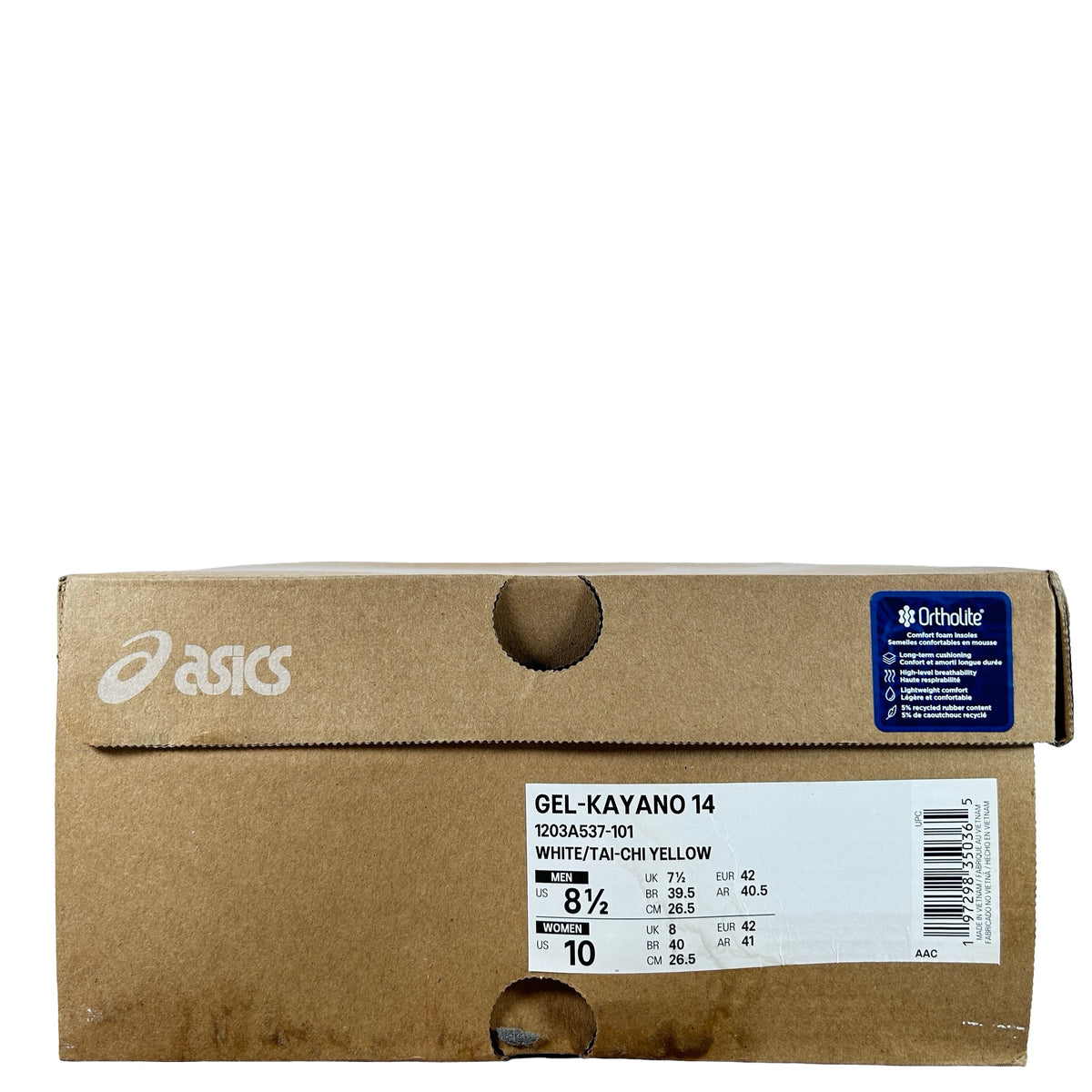 1203A537 101 ASICS GEL-Kayano 14 Tai Chi Yellow [USED] - 8.5 M (Used)