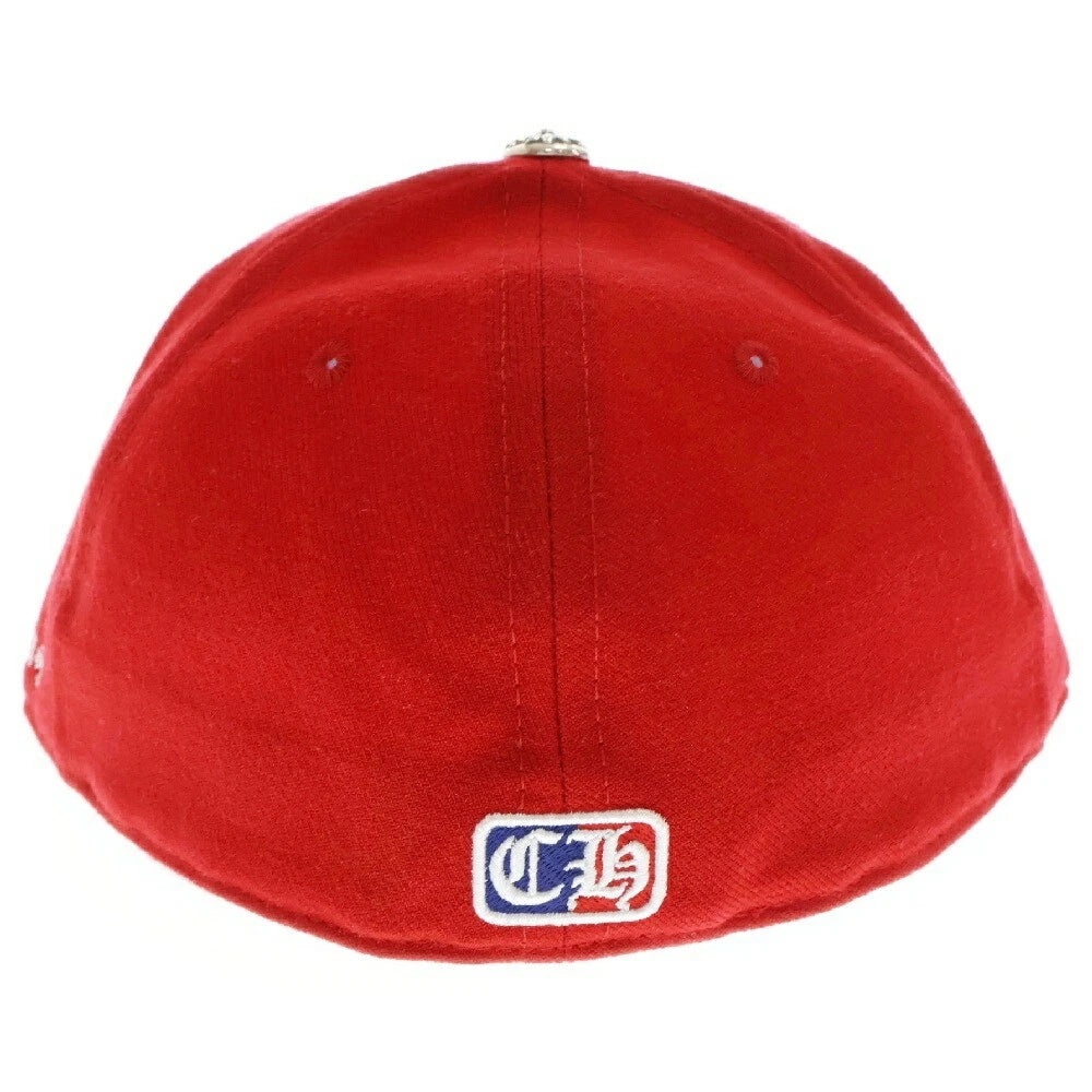 Chrome Hearts Wool Acrylic Serge Red Fitted Hat