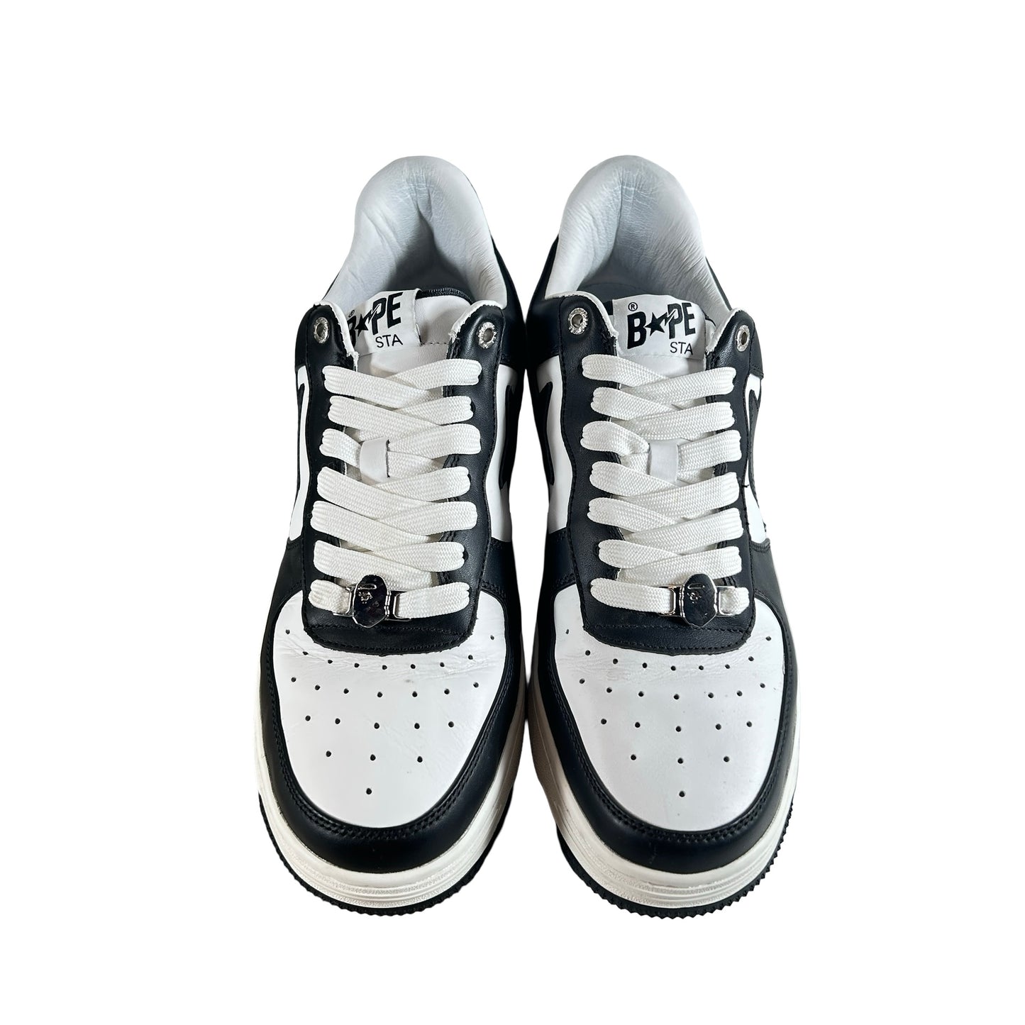 1I70-191-007 A Bathing Ape Bape Sta White Black (2022) [USED] - 11 M (Used)