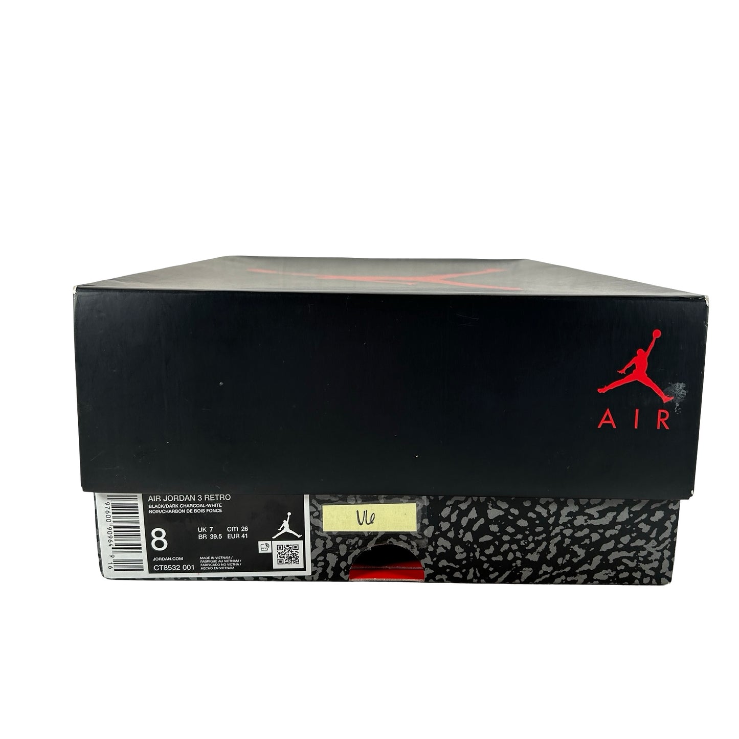 CT8532 001 Jordan 3 Retro Black Cat (2025) [USED] - 8 M (Used6)