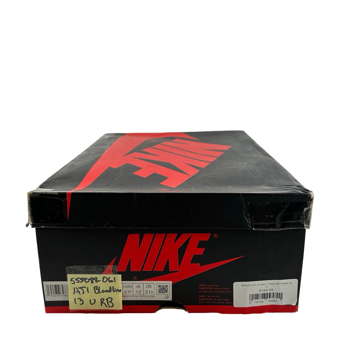 555088 061 Jordan 1 Retro High Bloodline [USED] - 13 (Used) (Replace Box)