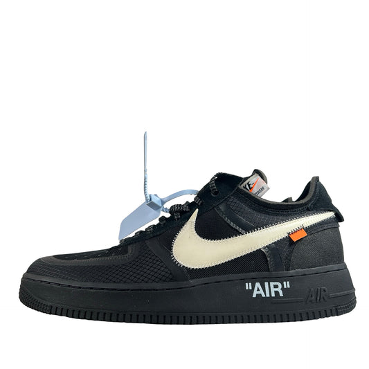 AO4606 001 Nike Air Force 1 Low Off-White Black White - 13 M (Swooshes Slightly Yellowing) (Damaged Box)