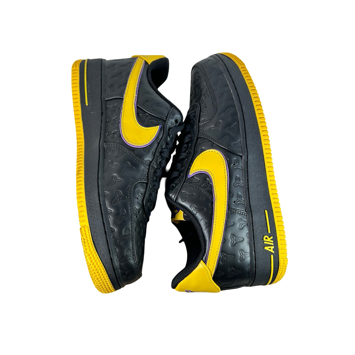 HV5122 001 Nike Air Force 1 Low Kobe Bryant Lakers Away (Non-Numbered) [USED] - 9.5 M (Used) (No Box)