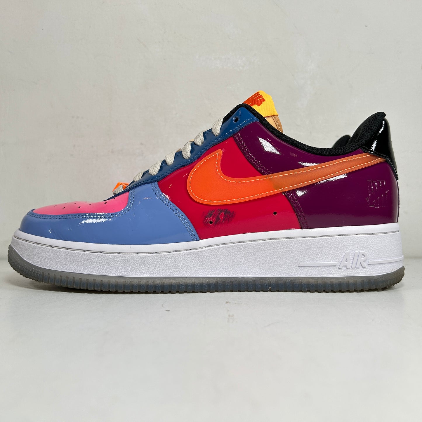 DV5255 400 Nike Air Force 1 Low SP UNDFTD Multi-Patent [USED] - 7.5 M (Used) (No Box)