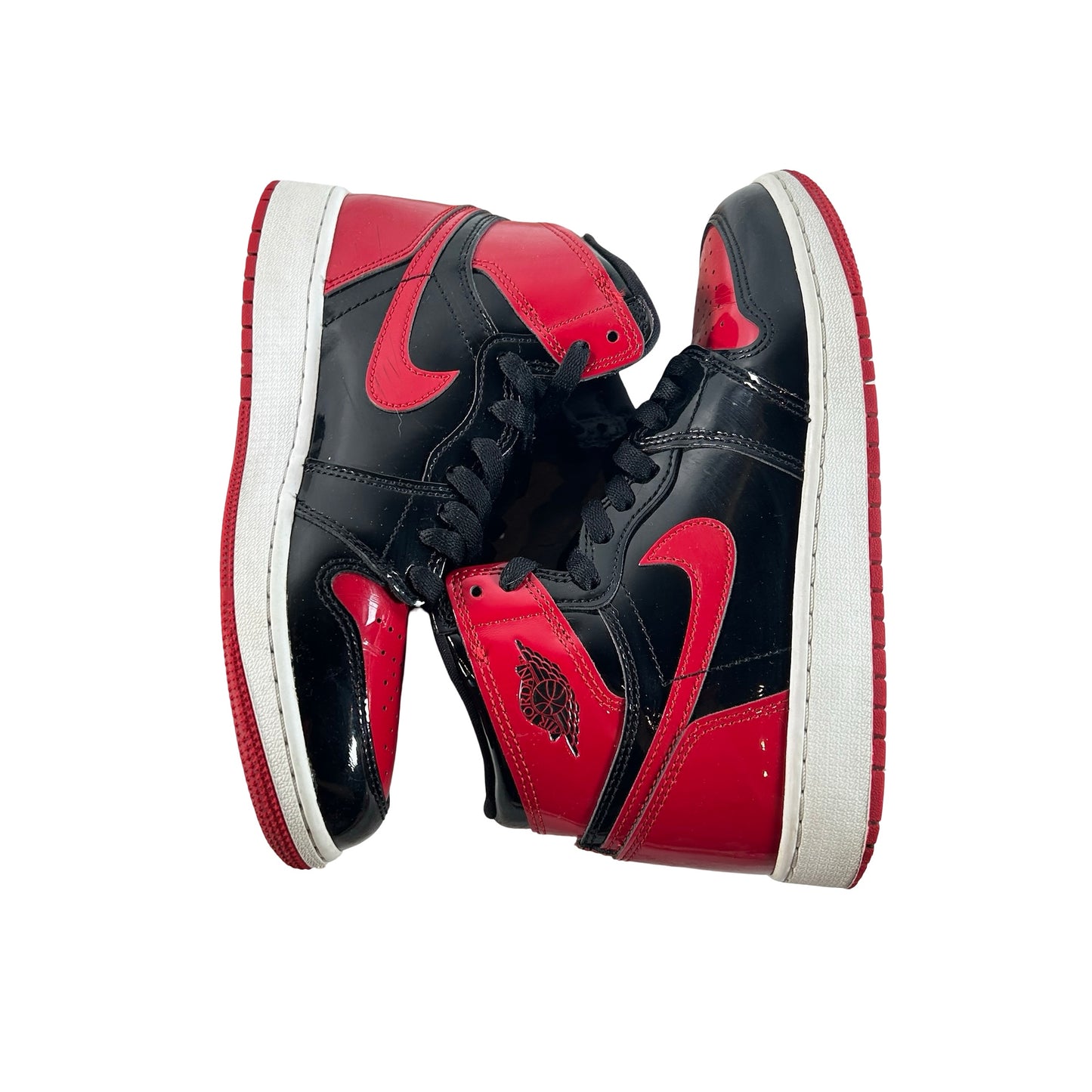 575441 063 Jordan 1 Retro High OG Patent Bred (GS) [USED] - 5 Y (Used5)