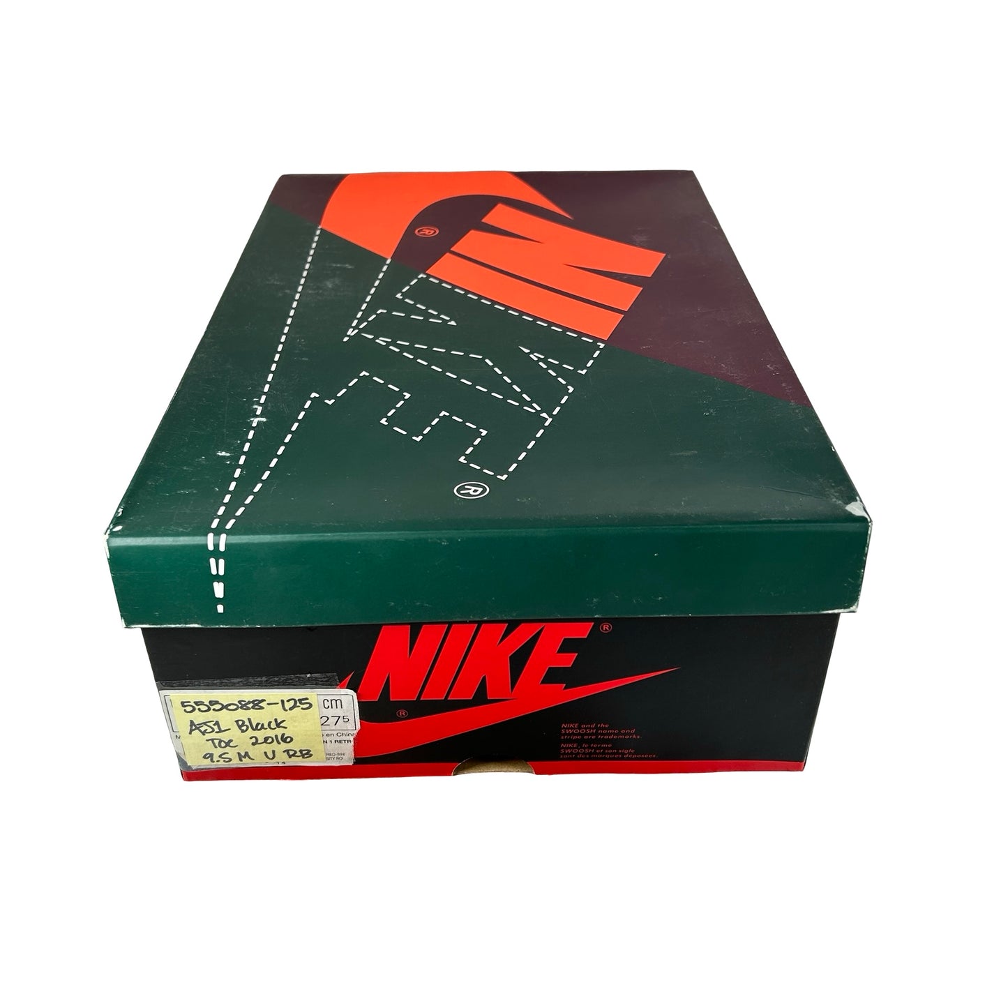 555088 125 Jordan 1 Retro Black Toe (2016) [USED] - 9.5 M (Used) (Replace Box)