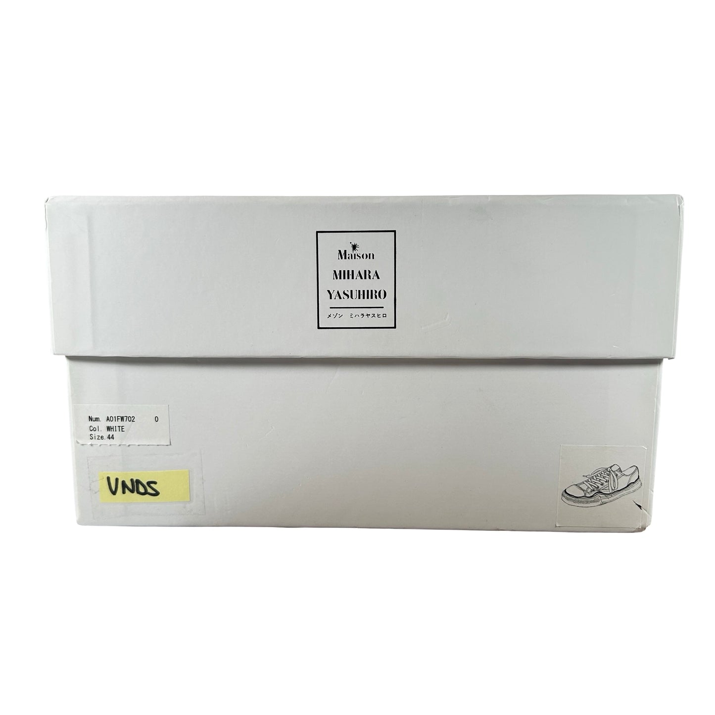 A01FW702 WHT Maison Mihara Yasuhiro Peterson OG Sole Canvas Low White [USED] - 44 EU (VNDS)