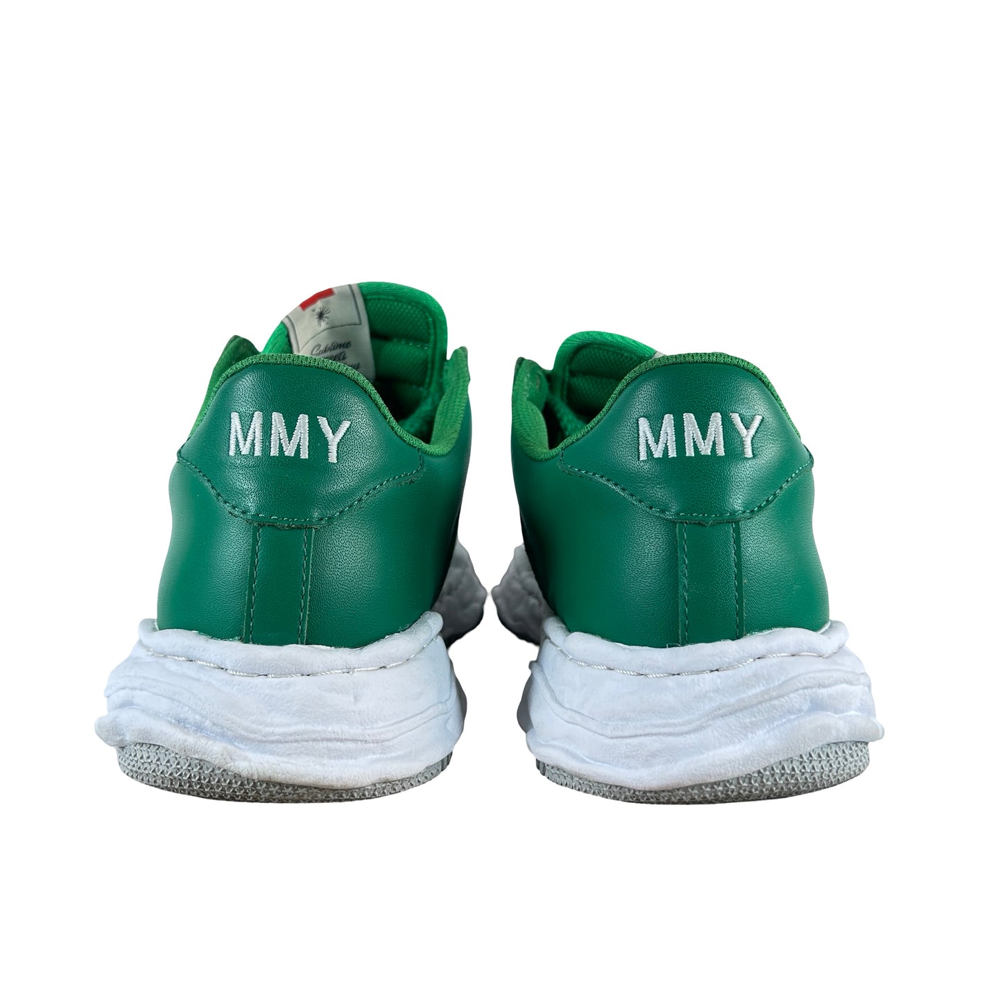 A08FW706 Maison Mihara Yasuhiro Wayne OG Sole Leather Low Green White [USED] - 42 (Used)