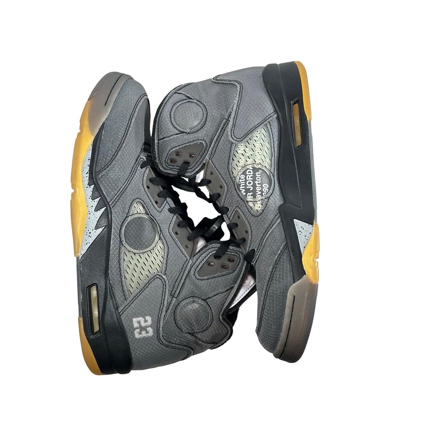 CT8480 001 Jordan 5 Off-White Black [USED] - 11 M (Used7) (Missing lace-locks)