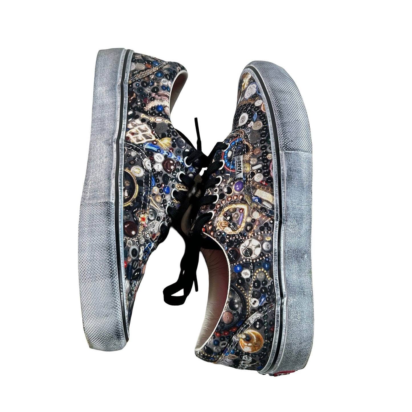 VN00110ABLU Vans Era Supreme x Mike Kelley Grey [USED] - 9 M (Used)